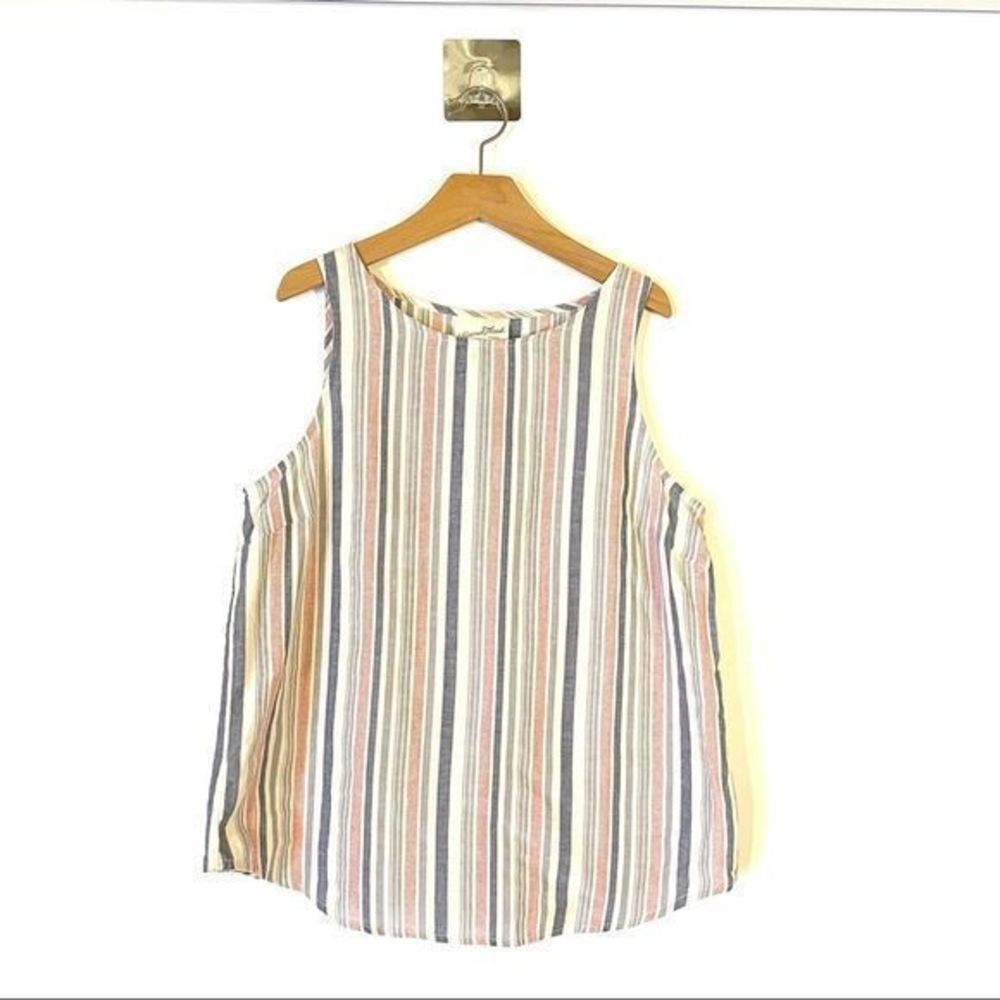 Universal Thread Cotton Linen Tank Top Small Top Red White Blue July 4 Patriotic
